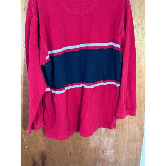 Vintage Chaps Ralph Lauren Long‎ Sleeve Shirt Red Large L - Picture 10 of 11